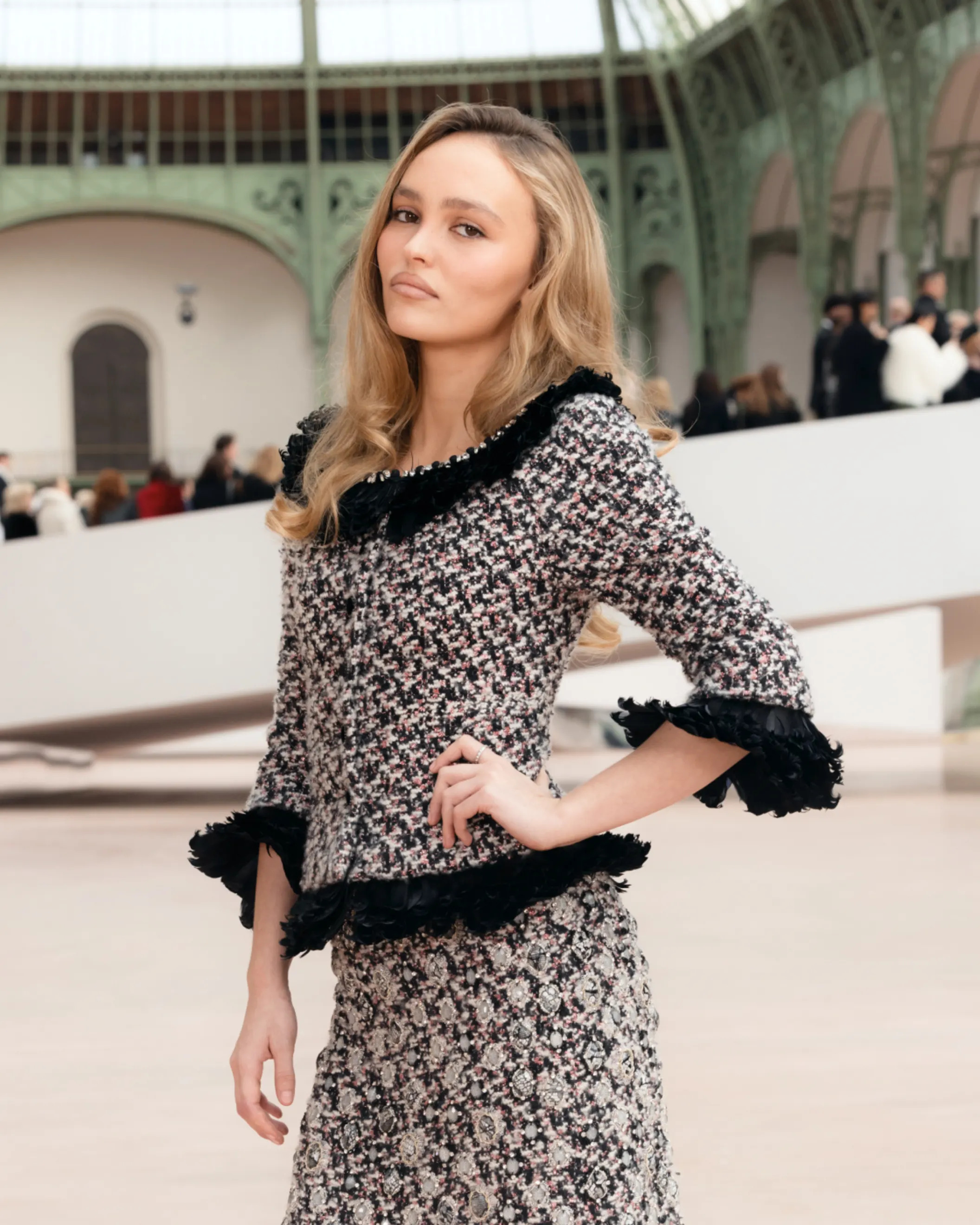 Traje Chanel en el desfile de alta costura primavera-verano 2025